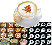 Coffee Designing Stencil 